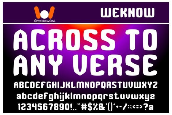 Across to Any Verse: A Display Font for Campaign Headlines and Logos