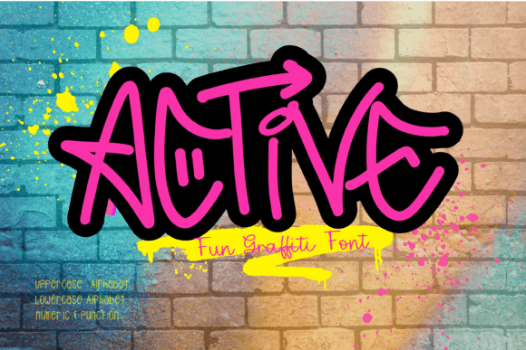 Active Display Font: A Bold & Fun Typeface for Small Business Branding