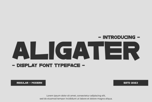 Aligater: A Bold Display Font for Modern Branding Work