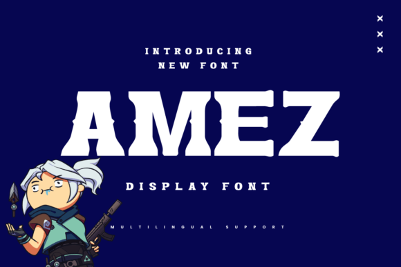 Amez: A Bold Display Font for Impactful Design