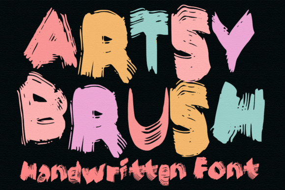 Artsy Brush: A Handcrafted Display Font for Editorial Storytelling