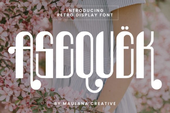 Asequek Retro Display Font for Scroll-Stopping Campaigns