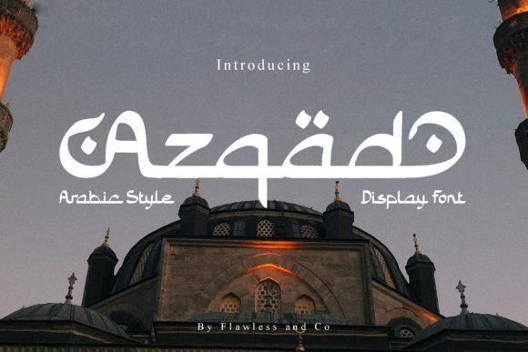 Azqad: An Elegant Arabic-Style Display Font for Editorial Design