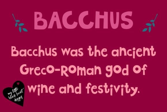 Bacchus Display Font Brings Hand-Cut Charm to Branding Projects