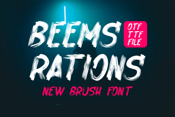 BeemsRations: A Bold Display Font for Editorial Design