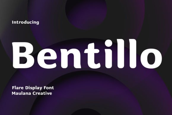 Bentillo: A Decorative Display Font for Handmade Labels, Stickers, and Branding Projects