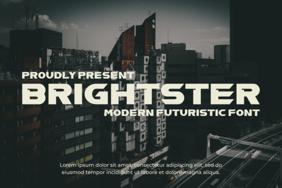 Brightster Display Font for Crafters and Product Creators