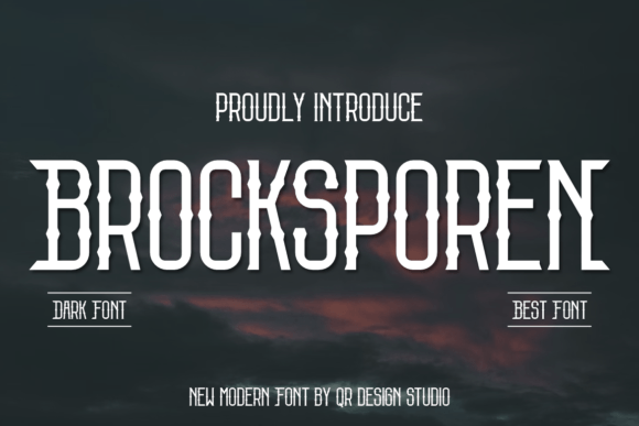 Brocksporen: A Stylish Display Font for Crafters and Small Shop Owners