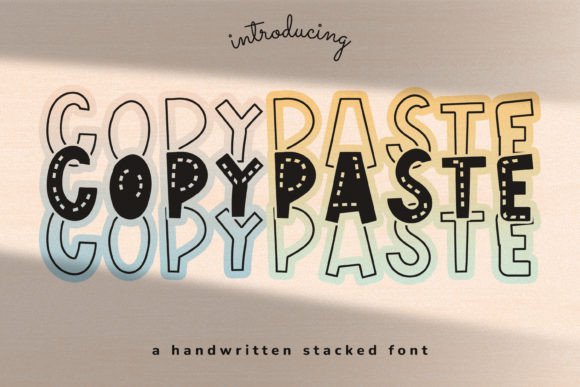 Copy Paste: A Display Font That Brings Charm to Branding Projects
