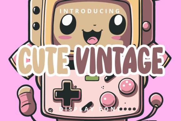 Cute Vintage Font: A Playful Display Typeface for Handmade Products