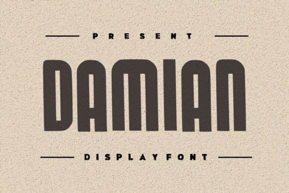 Damian Display Font Review for Handmade Products