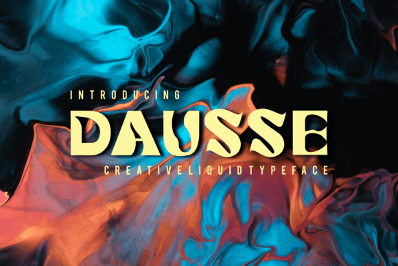 Dausse Display Font for Handmade Labels and Shop Branding