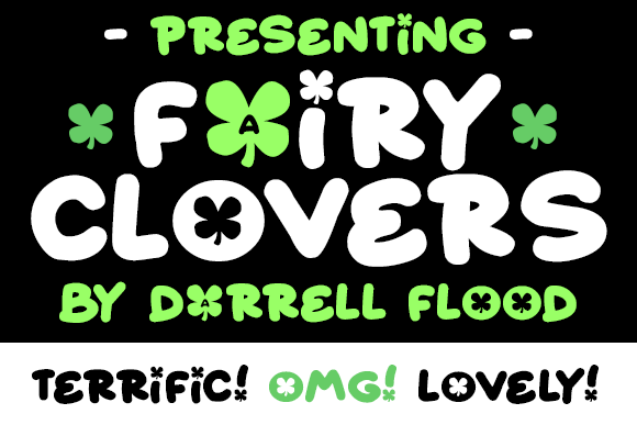 Fairy Clovers: A Playful Display Font for Campaign Design