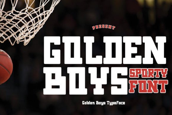 Golden Boys: A Bold Display Font for Small Business Branding