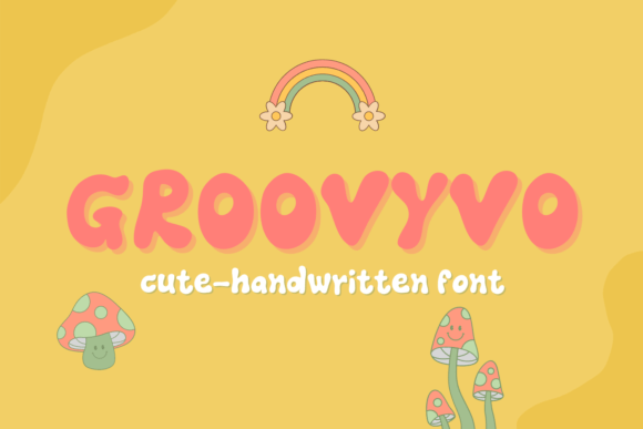 Groovyvo Display Font: A Chunky Handwritten Typeface for Playful Brands
