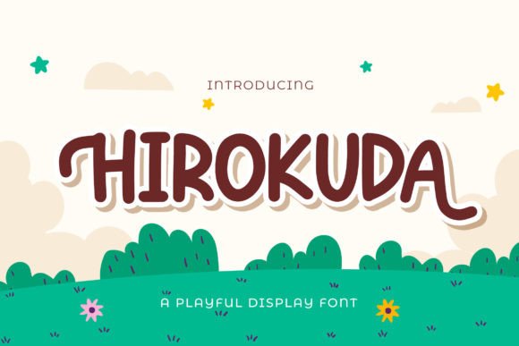 Hirokuda: A Playful Display Font for Web Design and Digital Branding
