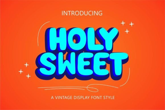 Holysweet: A Groovy Display Font for Memorable Small Business Branding