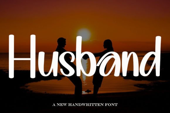 Husband Font: A Handwritten Display Typeface for Branding