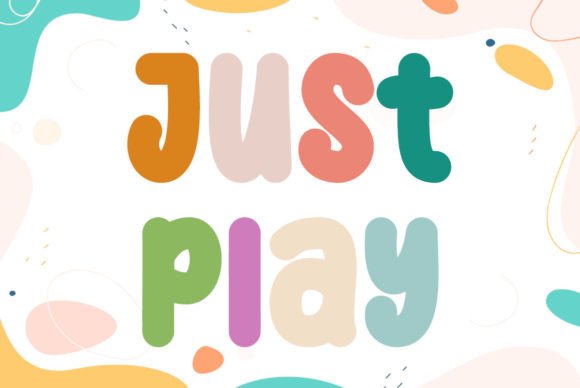 Just Play Font: A Happy Display Typeface for Handmade Products