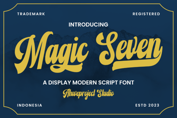Magic Seven: A Display Script Font for Modern Campaigns
