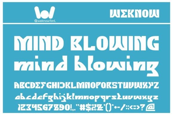 Mind Blowing: A Techno-Science Display Font for Bold Branding