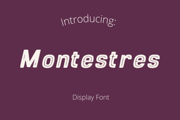 Montestres Display Font for Campaigns and Social Visuals