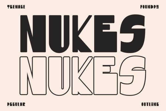 Nukes Display Font for Headlines and Branding That Stand Out