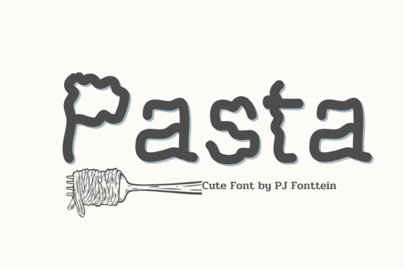 Pasta Display Font for Retro Web Design and Branding