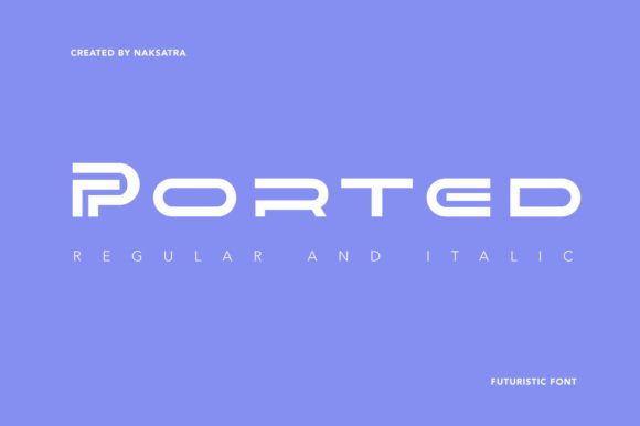 Ported Display Font for Marketing Campaigns and Brand Content