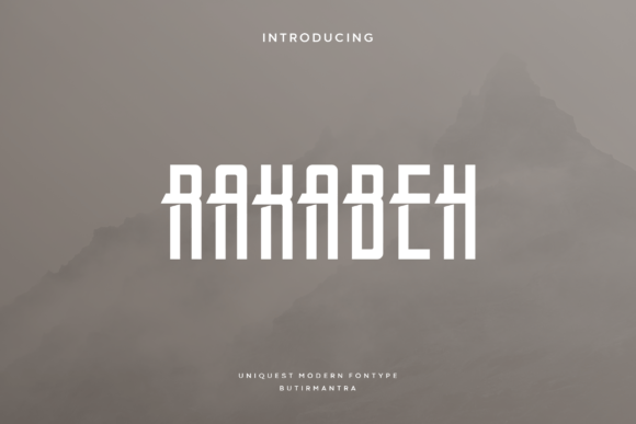 Rakabeh: A Modern Display Font for Branding and Logos