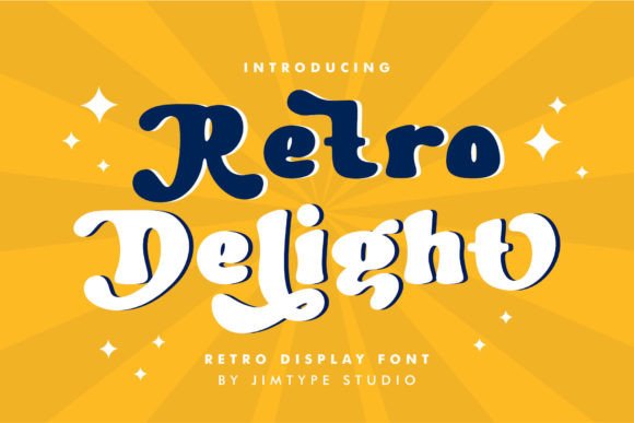 Retro Delight: A Nostalgic Display Font for Playful Campaigns