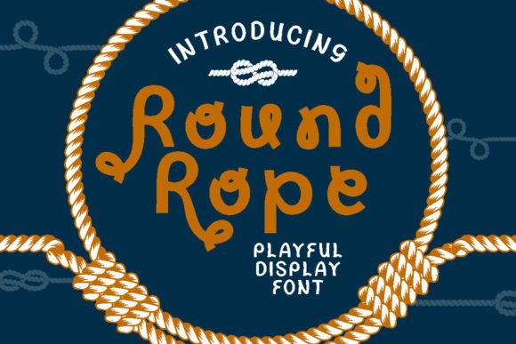 Round Rope: A Playful Display Font for Creative Branding Projects