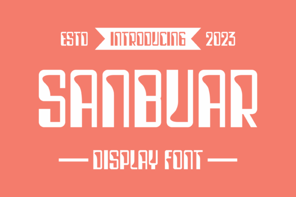 Sanbuar Bold Serif Font for Handmade Product Branding
