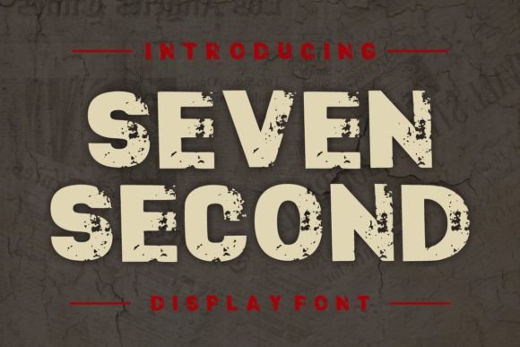 Seven Second: A Bold Display Font for Editorial Design