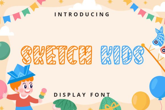 Sketch Kids: A Playful Display Font for Creative Projects