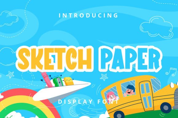 Sketch Paper: A Playful Display Font for Editorial Design