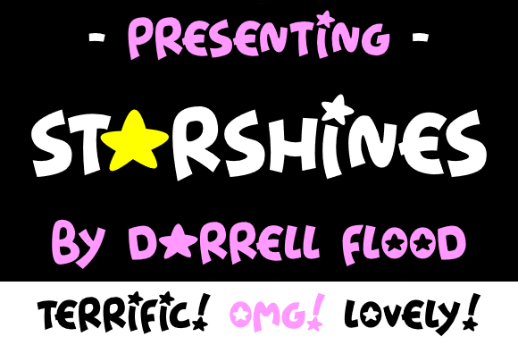 Starshines Display Font Test for a Boutique Brand Website