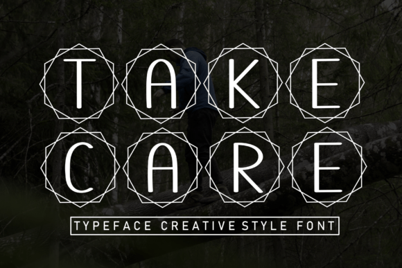Take Care Font: A Quirky Display Typeface for Small Business Branding