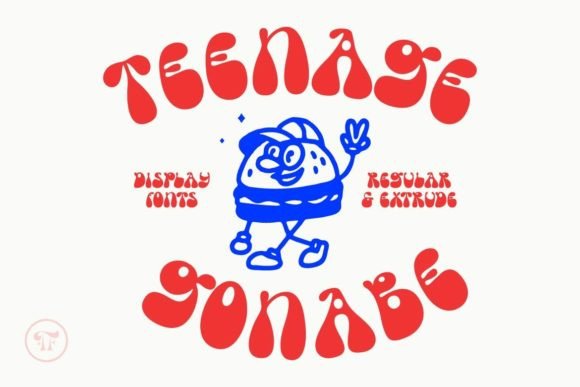 Teenage Gonabe: A Groovy Display Font for Psychedelic Editorial Design