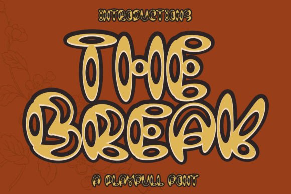 The Break Display Font: Handwritten Typeface for Crafters