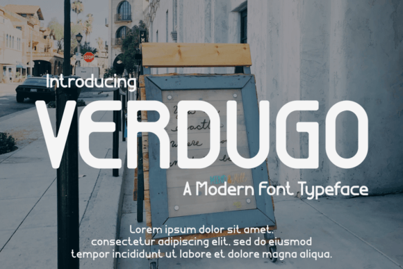 Verdugo: The Modern Display Font for Handmade Products