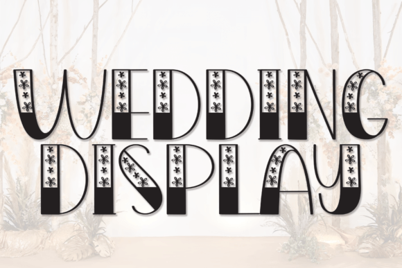 Wedding Display: A Charming Font for Editorial Design and Branding